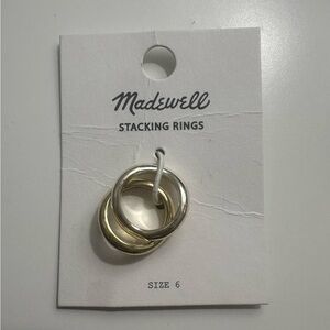 Madewell Gold and Silver Stacking Rings